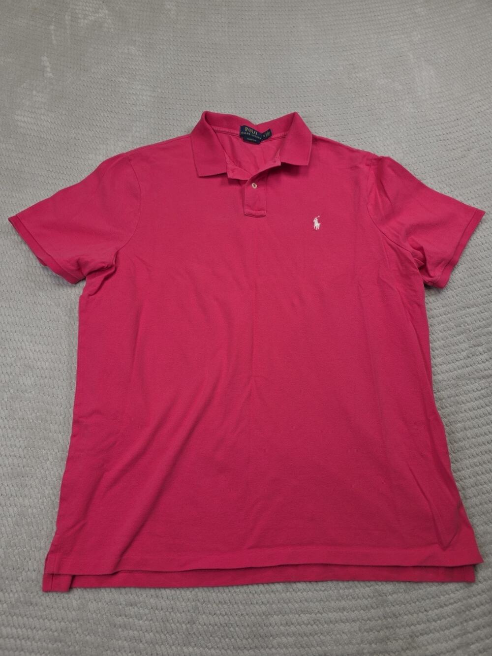 Polo Ralph Lauren Shirt Mens XL Classic Fit Short Sleeve Polo Pink